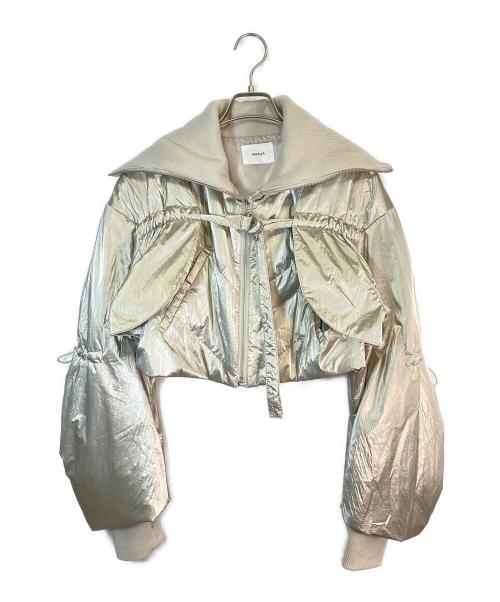 MURUA（ムルーア）MURUA (ムルーア) マルチWAYメタルブルゾン シルバー サイズ:Fの古着・服飾アイテム