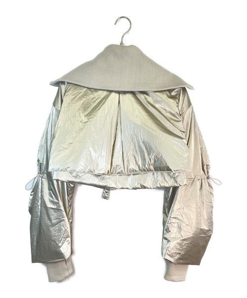 MURUA（ムルーア）MURUA (ムルーア) マルチWAYメタルブルゾン シルバー サイズ:Fの古着・服飾アイテム