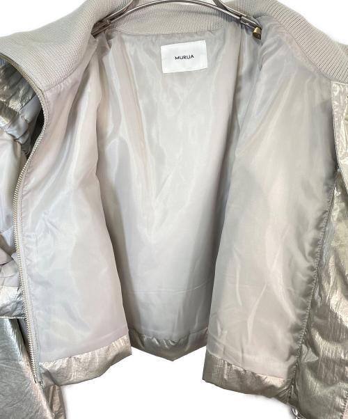 MURUA（ムルーア）MURUA (ムルーア) マルチWAYメタルブルゾン シルバー サイズ:Fの古着・服飾アイテム