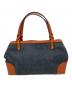 GUCCI (グッチ) デニムトートバッグ ブラウン・インディゴ：40000円