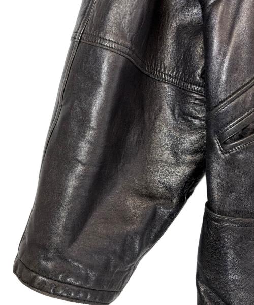 WARMCOMPANY（ウォームカンパニー）WARMCOMPANY (ウォームカンパニー) レザージャケット ブラック サイズ:SIZE 52（XL)の古着・服飾アイテム