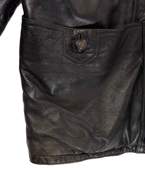 WARMCOMPANY（ウォームカンパニー）WARMCOMPANY (ウォームカンパニー) レザージャケット ブラック サイズ:SIZE 52（XL)の古着・服飾アイテム