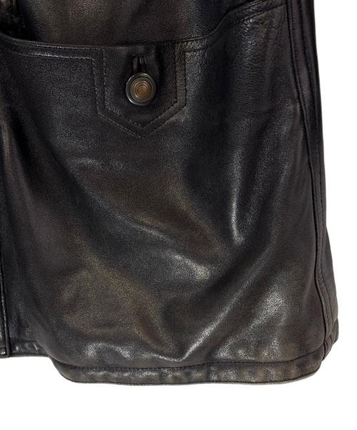 WARMCOMPANY（ウォームカンパニー）WARMCOMPANY (ウォームカンパニー) レザージャケット ブラック サイズ:SIZE 52（XL)の古着・服飾アイテム