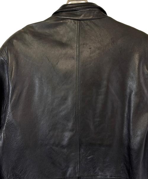 WARMCOMPANY（ウォームカンパニー）WARMCOMPANY (ウォームカンパニー) レザージャケット ブラック サイズ:SIZE 52（XL)の古着・服飾アイテム