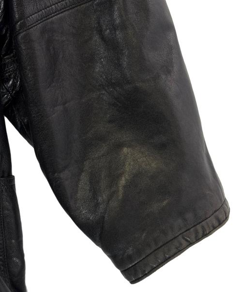 WARMCOMPANY（ウォームカンパニー）WARMCOMPANY (ウォームカンパニー) レザージャケット ブラック サイズ:SIZE 52（XL)の古着・服飾アイテム