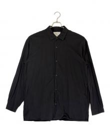 YAECA（ヤエカ）の古着「長袖シャツ/COMFORT SHIRT WIDE SQUARE/コンフォート シャツ ワイド スクエア」｜ブラック
