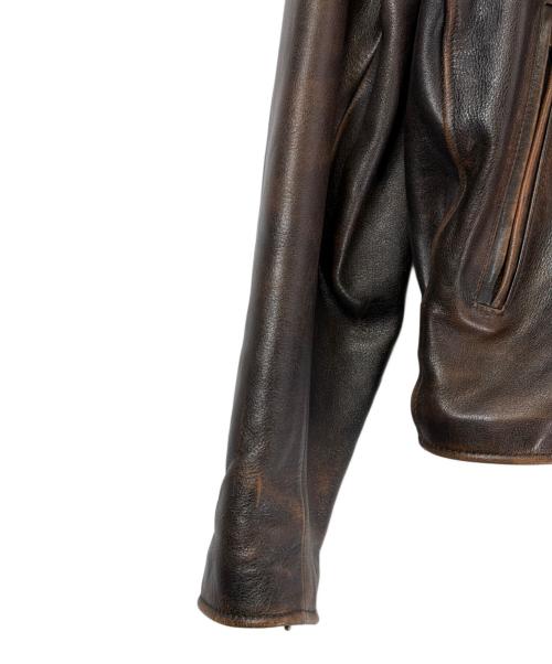 HARLEY-DAVIDSON（ハーレーダビッドソン）HARLEY-DAVIDSON (ハーレーダビッドソン) レザージャケット ブラウン サイズ:SIZE Mの古着・服飾アイテム