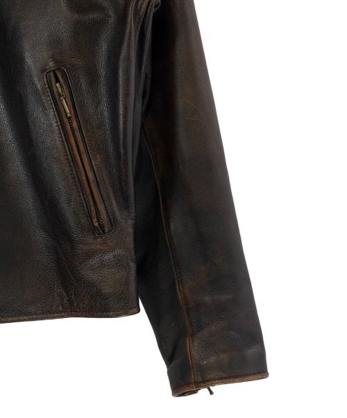 HARLEY-DAVIDSON（ハーレーダビッドソン）HARLEY-DAVIDSON (ハーレーダビッドソン) レザージャケット ブラウン サイズ:SIZE Mの古着・服飾アイテム