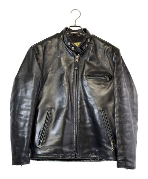Schott（ショット）Schott (ショット) シングルライダースジャケット ブラック サイズ:SIZE 38（M）の古着・服飾アイテム