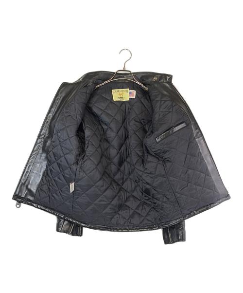Schott（ショット）Schott (ショット) シングルライダースジャケット ブラック サイズ:SIZE 38（M）の古着・服飾アイテム