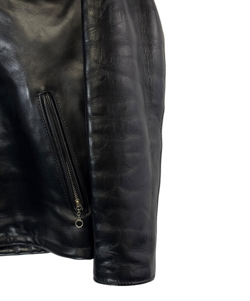Schott（ショット）Schott (ショット) シングルライダースジャケット ブラック サイズ:SIZE 38（M）の古着・服飾アイテム
