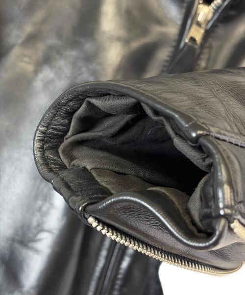 Schott（ショット）Schott (ショット) シングルライダースジャケット ブラック サイズ:SIZE 38（M）の古着・服飾アイテム