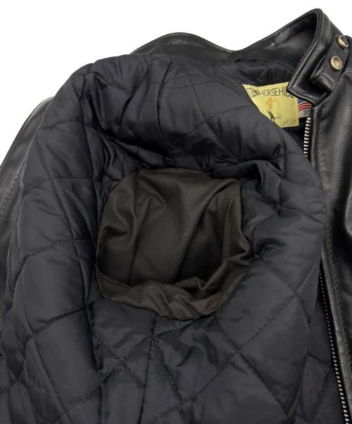 Schott（ショット）Schott (ショット) シングルライダースジャケット ブラック サイズ:SIZE 38（M）の古着・服飾アイテム