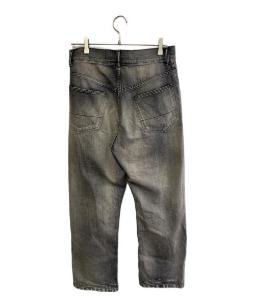 ANCELLM（アンセルム）ANCELLM (アンセルム) DAMAGE DENIM STRAIGHT 5P PANT ブラック サイズ:1の古着・服飾アイテム