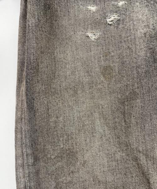 ANCELLM（アンセルム）ANCELLM (アンセルム) DAMAGE DENIM STRAIGHT 5P PANT ブラック サイズ:1の古着・服飾アイテム