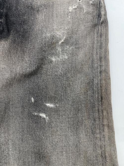 ANCELLM（アンセルム）ANCELLM (アンセルム) DAMAGE DENIM STRAIGHT 5P PANT ブラック サイズ:1の古着・服飾アイテム