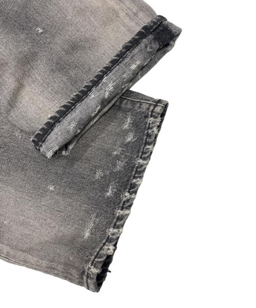 ANCELLM（アンセルム）ANCELLM (アンセルム) DAMAGE DENIM STRAIGHT 5P PANT ブラック サイズ:1の古着・服飾アイテム