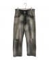 ANCELLM（アンセルム）の古着「DAMAGE DENIM STRAIGHT 5P PANT」｜ブラック