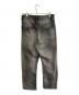 ANCELLM (アンセルム) DAMAGE DENIM STRAIGHT 5P PANT ブラック サイズ:1：20000円
