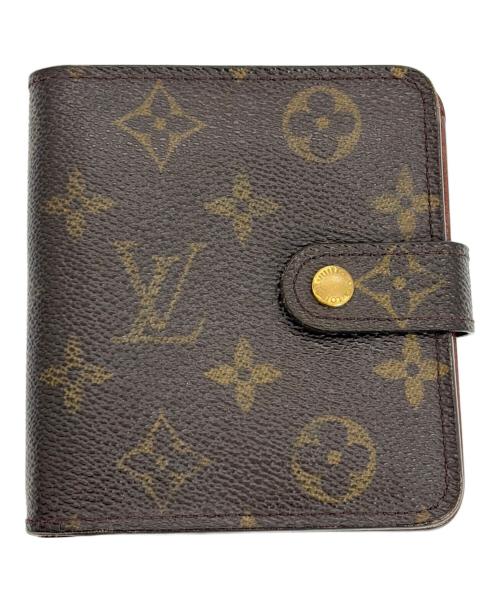 LOUIS VUITTON（ルイ ヴィトン）LOUIS VUITTON (ルイ ヴィトン) 2つ折り財布/コンパクトジップ ブラウンの古着・服飾アイテム