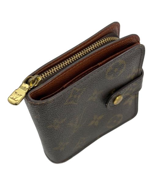 LOUIS VUITTON（ルイ ヴィトン）LOUIS VUITTON (ルイ ヴィトン) 2つ折り財布/コンパクトジップ ブラウンの古着・服飾アイテム