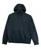 POLO RALPH LAURENポロ・ラルフローレン）の古着「ヘンリーネックパーカー」｜ブラック