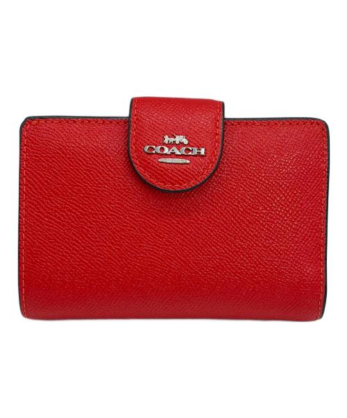 COACH（コーチ）COACH (コーチ) 2つ折り財布 レッドの古着・服飾アイテム
