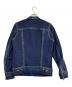 DIESEL (ディーゼル) デニム切替 シングルライダースジャケット ブルー サイズ:SIZE S：12000円