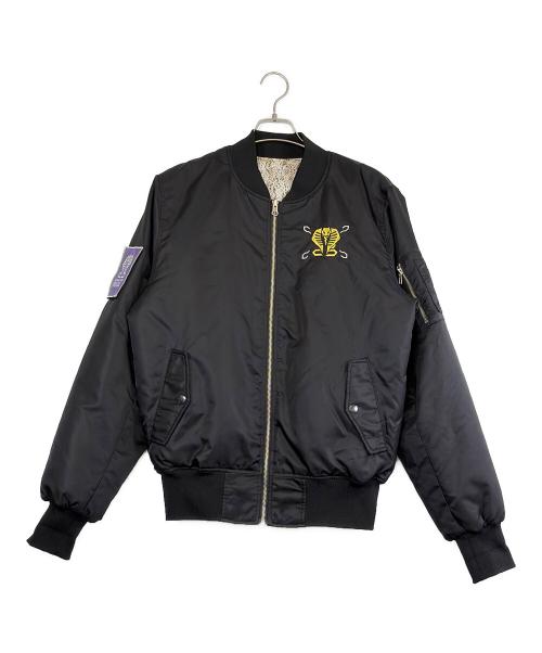 BANDAI（バンダイ）BANDAI (バンダイ) MA-1リバーシブルジャケット ブラック サイズ:SIZE Lの古着・服飾アイテム