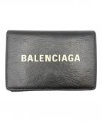 BALENCIAGAバレンシアガ）の古着「3つ折り財布/エブリデイ ミニ ウォレット」｜ブラック