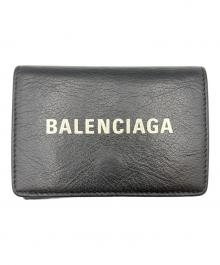BALENCIAGA（バレンシアガ）の古着「3つ折り財布/エブリデイ ミニ ウォレット」｜ブラック