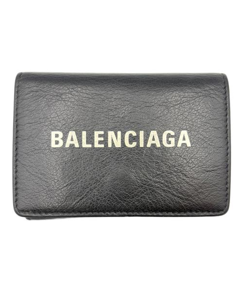 BALENCIAGA（バレンシアガ）BALENCIAGA (バレンシアガ) 3つ折り財布/エブリデイ ミニ ウォレット ブラックの古着・服飾アイテム