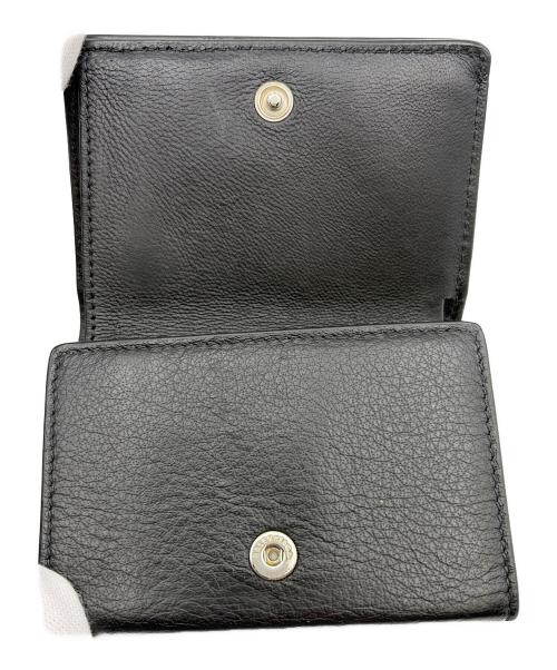 BALENCIAGA（バレンシアガ）BALENCIAGA (バレンシアガ) 3つ折り財布/エブリデイ ミニ ウォレット ブラックの古着・服飾アイテム