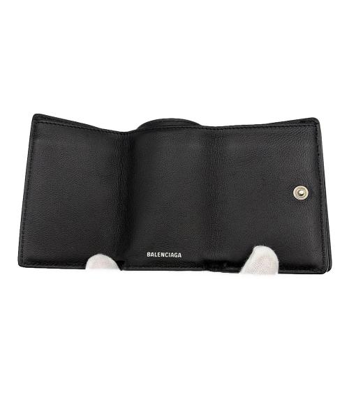 BALENCIAGA（バレンシアガ）BALENCIAGA (バレンシアガ) 3つ折り財布/エブリデイ ミニ ウォレット ブラックの古着・服飾アイテム