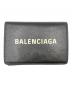 BALENCIAGA（バレンシアガ）の古着「3つ折り財布/エブリデイ ミニ ウォレット」｜ブラック