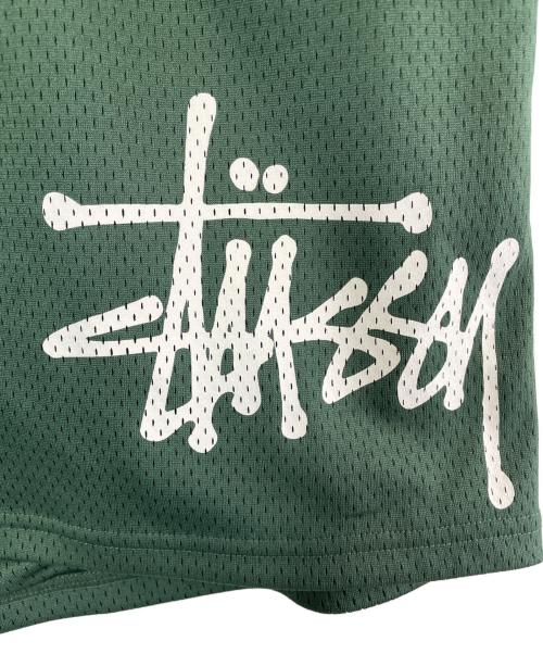 stussy（ステューシー）stussy (ステューシー) メッシュショートパンツ グリーン サイズ:SIZE Lの古着・服飾アイテム