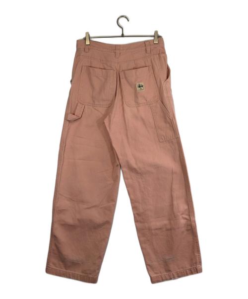 stussy（ステューシー）stussy (ステューシー) Canvas Work Pants ピンク サイズ:SIZE 86cm (W34)の古着・服飾アイテム
