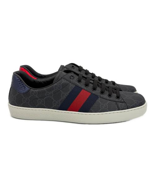 GUCCI（グッチ）GUCCI (グッチ) スニーカー グレー サイズ:SIZE 7 1/2（26.5cm）の古着・服飾アイテム