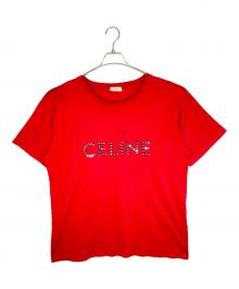 CELINE（セリーヌ）の古着「アーティストスタッズプリントTシャツ」｜レッド