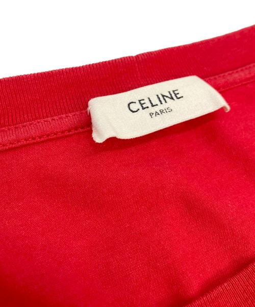 CELINE（セリーヌ）CELINE (セリーヌ) アーティストスタッズプリントTシャツ レッド サイズ:Lの古着・服飾アイテム