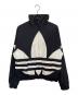 adidas originals（アディダスオリジナル）の古着「Big Trefoil Training Jacket/ビッグ・トレフォイル・トレーニング・ジャケット」｜ブラック×ホワイト