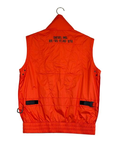 DIESEL（ディーゼル）DIESEL (ディーゼル) リバーシブルベスト オレンジ サイズ:SIZE S 未使用品の古着・服飾アイテム