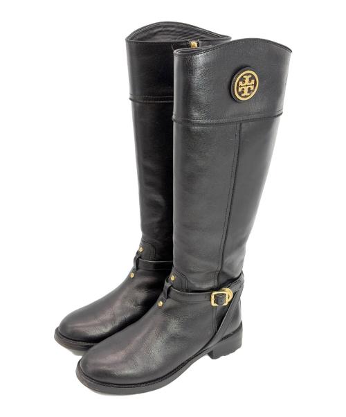 TORY BURCH（トリーバーチ）TORY BURCH (トリーバーチ) ロングブーツ ブラック サイズ:7.5M(24.5cm）の古着・服飾アイテム