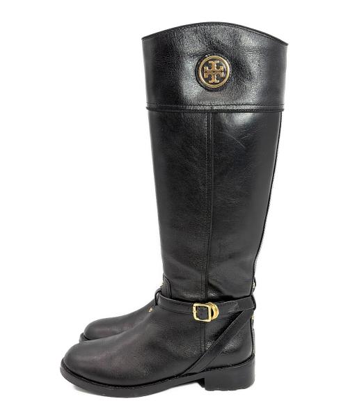 TORY BURCH（トリーバーチ）TORY BURCH (トリーバーチ) ロングブーツ ブラック サイズ:7.5M(24.5cm）の古着・服飾アイテム