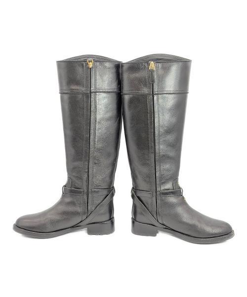 TORY BURCH（トリーバーチ）TORY BURCH (トリーバーチ) ロングブーツ ブラック サイズ:7.5M(24.5cm）の古着・服飾アイテム