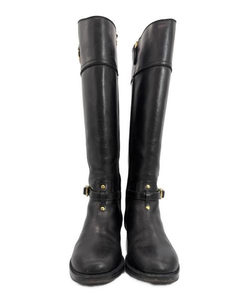 TORY BURCH（トリーバーチ）TORY BURCH (トリーバーチ) ロングブーツ ブラック サイズ:7.5M(24.5cm）の古着・服飾アイテム