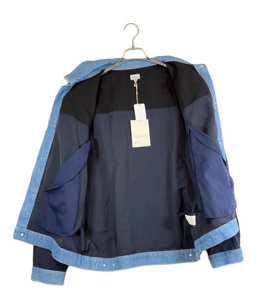 AOZORA（アオゾラブルーヘブン）AOZORA (アオゾラブルーヘブン) 切替トラッカージャケット ネイビー×ブルー サイズ:SIZE 3（L） 未使用品の古着・服飾アイテム