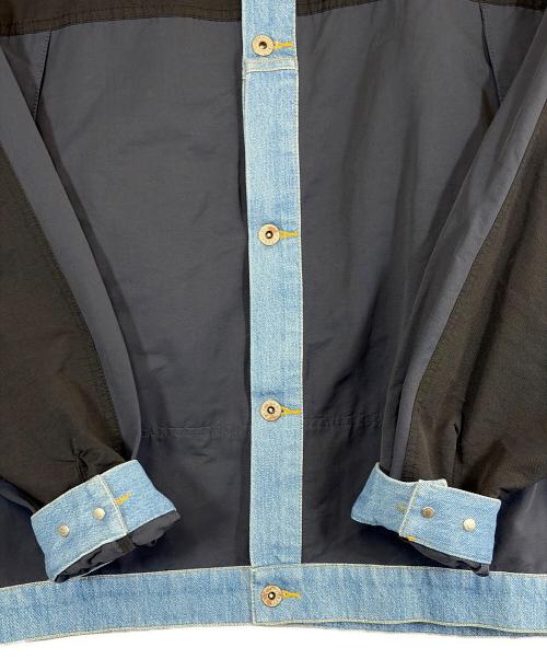 AOZORA（アオゾラブルーヘブン）AOZORA (アオゾラブルーヘブン) 切替トラッカージャケット ネイビー×ブルー サイズ:SIZE 3（L） 未使用品の古着・服飾アイテム