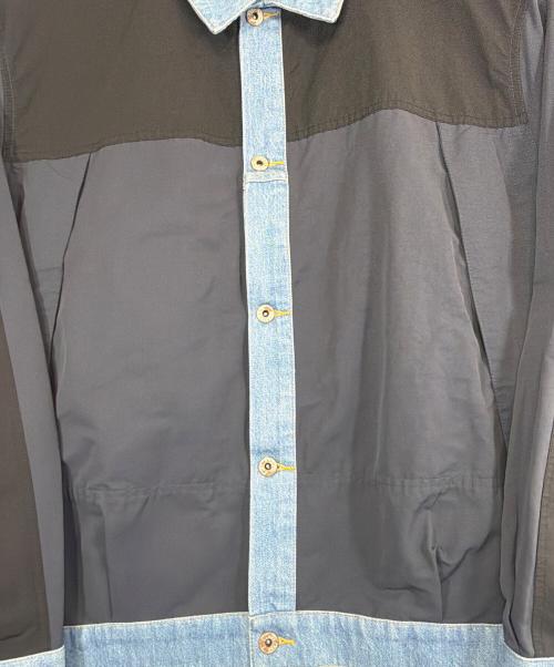 AOZORA（アオゾラブルーヘブン）AOZORA (アオゾラブルーヘブン) 切替トラッカージャケット ネイビー×ブルー サイズ:SIZE 3（L） 未使用品の古着・服飾アイテム