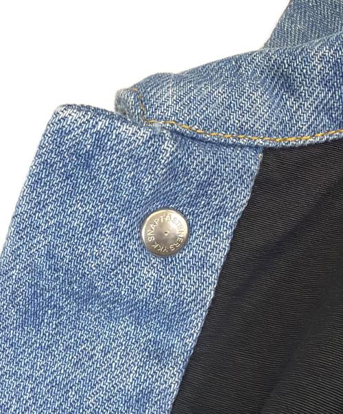 AOZORA（アオゾラブルーヘブン）AOZORA (アオゾラブルーヘブン) 切替トラッカージャケット ネイビー×ブルー サイズ:SIZE 3（L） 未使用品の古着・服飾アイテム